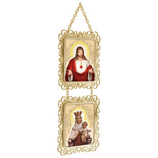 20079DOU Adorno Escapulário de Porta Dourado 30cm