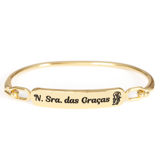 20260DOU Pulseira Nossa Senhora das Graças Dourada