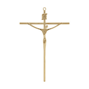 31052DOU Crucifixo Estilizado Dourado 20cm