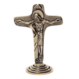 9544OV Crucifixo da Unidade de Mesa Ouro Velho 8cm