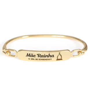 20135DOU Pulseira Mãe Rainha Sossa Senhora de Schoenstatt Dourada