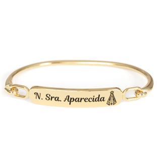 20108DOU Pulseira de Nossa Senhora Aparecida Dourada