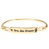 20260DOU Pulseira Nossa Senhora das Graças Dourada