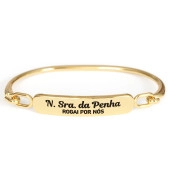 20397DOU Pulseira Nossa Senhora da Penha Dourada
