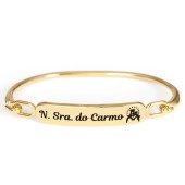 20418DOU Pulseira Nossa Senhora do Carmo Dourada