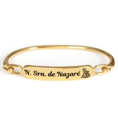 20509DOU Pulseira Nossa Senhora de Nazaré Dourada