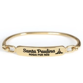 20707DOU Pulseira de Santa Paulina Dourada