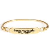 20748DOU Pulseira de Santa Teresinha Dourada