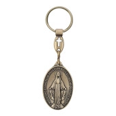 5287OV Chaveiro Nossa Senhora das Graças Ouro Velho