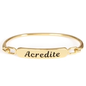 20174DOU Pulseira Acredite Dourada