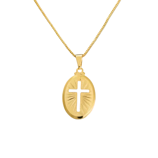 1280BJX Colar Crucifixo