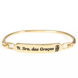 20260DOU Pulseira Nossa Senhora das Graças Dourada