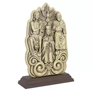 20345OVACR Adorno Divino Pai Eterno em Metal Ouro Velho 20cm