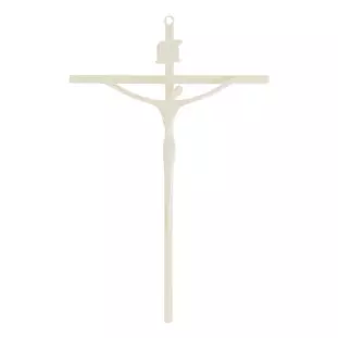 20467MARFIM Crucifixo Estilizado Marfim 36cm