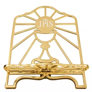 20757DOU Porta Bíblia JHS em Metal Ouro Light G