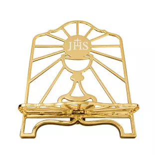 20764DOU Porta Bíblia JHS em Metal Ouro Light P