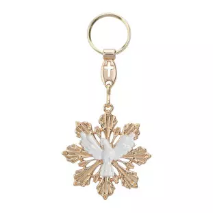 Chaveiro Esplendor do Divino Espírito Santo Dourado