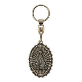 9309OV Chaveiro Nossa Senhora Aparecida Ouro Velho