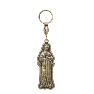 9606OV Chaveiro Santa Rita de Cássia Ouro Velho
