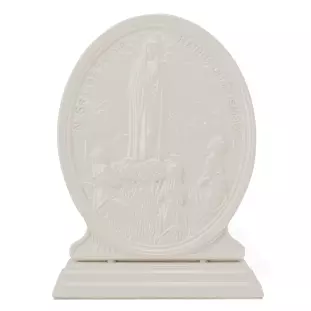 9884FENDI Adorno de Nossa Senhora de Fátima em Metal Fendi 21,5cm