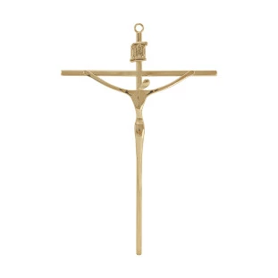 31052DOU Crucifixo Estilizado Dourado 20cm