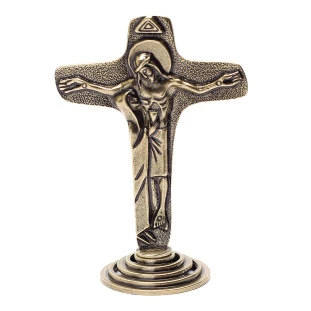 9544OV Crucifixo da Unidade de Mesa Ouro Velho 8cm